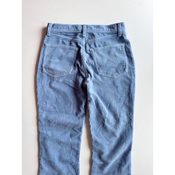 RAG & BONE Riviera Blue Cotton Corduroy Cropped Straight Leg Pants, Size 27 - Picture 6 of 12